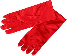 img 2 attached to 🧤 Ultimate Comfort: Silky Satin Gloves - Wrist Length, Adult Size for Ladies