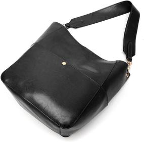 img 2 attached to Stylish and Spacious Designer Leather Shoulder Crossbody Handbags & Wallets for Women - Perfect for Satchels