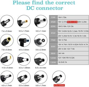 img 1 attached to 💻 Dell Inspiron & Latitude Laptop Charger 45W AC Adapter - Power Supply Cord for 13, 14, 15, 11 3000 5000 7000 Series - 5559 5100 5570 P69G 3583 3593 5558 - Compatible with 0kxttw - Plus! Latitude 3410 3510 3500 3310 3590 3490