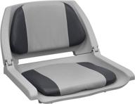 🎣 wise 8wd139 molded fishing boat seat: marine grade cushion pads, grey shell, grey/charcoal cushion - top quality comfort and durability! логотип