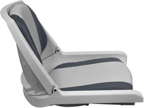img 2 attached to 🎣 Wise 8WD139 Molded Fishing Boat Seat: Marine Grade Cushion Pads, Grey Shell, Grey/Charcoal Cushion - Top Quality Comfort and Durability!
