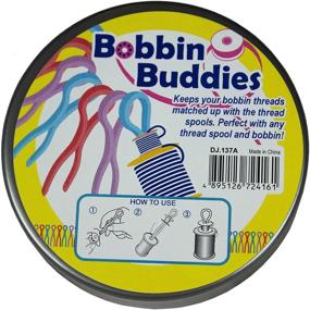 img 1 attached to Bobbin Buddies: Set of 40 - Organize and Match Your Bobbin Threads with Thread Spools