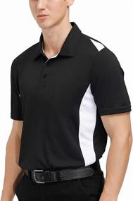 img 3 attached to 👕 Premium Athletic Charcoal Collared Men's Sleeve Shirts: High-Performance Clothing and Apparels