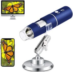 img 4 attached to 🔬 Portable Wireless Digital Microscope Handheld USB Magnification Microscope Camera 50-1000X Zoom 1080P Mini WiFi Microscope Pocket Microscope 8 LED for Android Phone Tablet Windows Mac (Blue)