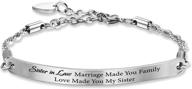 sister bracelet marriage family wedding logo