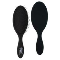 💆 окончательная щетка для волос без усилий - wet brush pro detangle в черном цвете. логотип