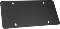 🔩 lfparts black stainless steel license plate backing reinforce plate (12"x6") logo