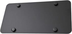 img 2 attached to 🔩 LFPartS Black Stainless Steel License Plate Backing Reinforce Plate (12"x6")