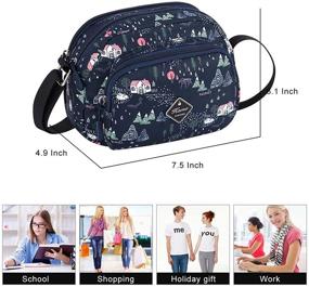 img 1 attached to 👜 Women's Girls' Kamo Crossbody Mini Bag Messenger Bags - Multi Pocket Casual Purse Handbag Cellphone Shoulder Bag