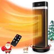 🔥 portable electric space heater with thermostat for indoor use - ideal for office, bedroom, and small spaces logo
