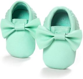 img 4 attached to BENHERO Tassel Bowknots Prewalker Shoes（11Cm 5107 Apparel & Accessories Baby Girls for Shoes