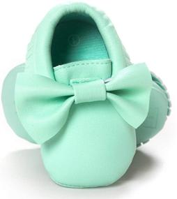 img 1 attached to BENHERO Tassel Bowknots Prewalker Shoes（11Cm 5107 Apparel & Accessories Baby Girls for Shoes