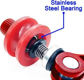 img 3 attached to 🚲 SABLUE Bicycle Bike Chain Keeper: Secure Your Chain with the Dummy Sleeping Hub Tool (02 Red)