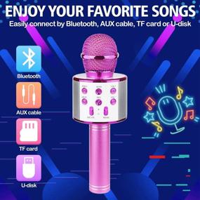 img 1 attached to Ranphykx Bluetooth 🎤 Wireless Microphone for Birthdays