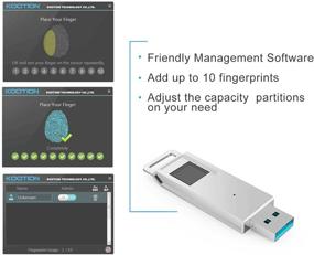 img 1 attached to KOOTION Устройство считывания отпечатков пальцев с шифрованием USB3.0