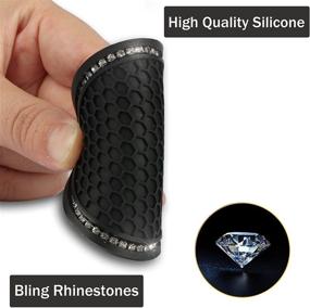 img 2 attached to JUSTTOP Universal Rhinestone Interior Accessories Black