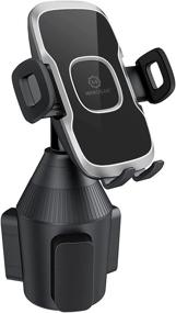 img 4 attached to 📱 WixGear Cup Phone Holder for Car: Adjustable Cup Holder Phone Mount – Convenient and Secure Smart Phone Cradle Car Mount