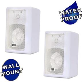 img 3 attached to 🔊 Powerful Indoor Outdoor Speakers: Acoustic Audio 151W - 600 Watt White Pair