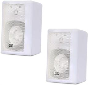 img 4 attached to 🔊 Powerful Indoor Outdoor Speakers: Acoustic Audio 151W - 600 Watt White Pair