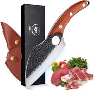 versatile kitchen and camping knives set: the pot knife viking knives, butcher knives japanese chef knife, boning knife, japan husk meat cleaver - ideal for men logo