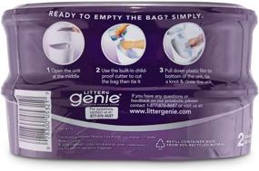 img 2 attached to Litter Genie Standard Refill Cartridge for Cat Litter Disposal System, 2-Pack