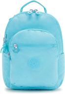 🎒 kipling seoul small backpacks for women in blue logo