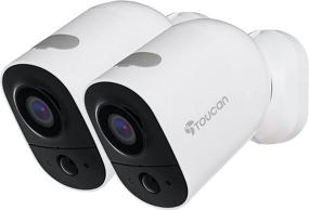 img 4 attached to 📷 Беспроводная камера безопасности TOUCAN в количестве 2 штук: 1080P двухстороннее аудио, ночное видение, обнаружение движения, WiFi, внутреннее/наружное использование - незапрашивается подписка (2021 г. издание)