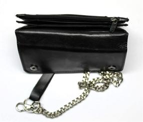 img 2 attached to Leather Biker Wallet Chain Pocket Men's Accessories