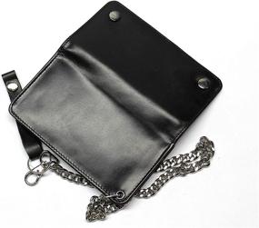 img 1 attached to Leather Biker Wallet Chain Pocket Men's Accessories