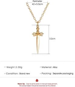 img 1 attached to 💎 Stylish Gold Pendant Necklace for Women: Elegant Fashion Jewelry for Teens, Graduation Gift Idea!