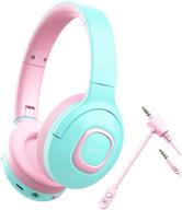 🎧 e5 kids bluetooth 5.0 wireless headphones with microphone, over ear volume control, 85db/93db limit, 40h playtime, sharing function, for school, ipad, tablet, boys, girls logo