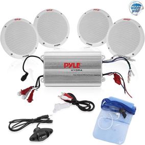 img 4 attached to Pyle Marine Receiver Speaker Kit Car & Vehicle Electronics for Marine Electronics