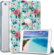 🌸 ulak ipad mini 1/2/3 case: slim bumper smart case with floral design, auto sleep/wake function logo