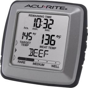 img 3 attached to AcuRite 01184M Gray Digital Meat Thermometer with Timed Cooking Indicator