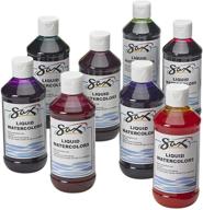 🎨 liquid washable watercolor paint set - 1/2 pint, assorted colors (8-pack), 1567858 (2 pack) logo