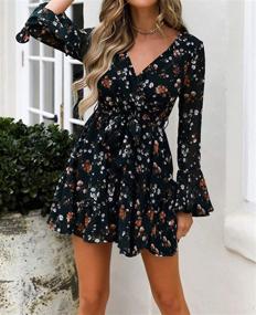img 2 attached to 🌸 Floral Shoulder Cocktail Y Black Women's Clothing: Stylish and Elegant Attire for Women