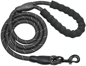 img 4 attached to 🐾 Amebo Reflective Dog Leash - 5 FT Training Leash Nylon - Mountain Climbing Rope for Strong Small Medium Large Dogs