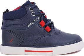 img 3 attached to 👞 Nautica Kids Chukka Boot Strap with Lace-Up and Zipper Bootie for Boys and Girls - Toddler/Little Kids