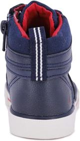 img 2 attached to 👞 Nautica Kids Chukka Boot Strap with Lace-Up and Zipper Bootie for Boys and Girls - Toddler/Little Kids