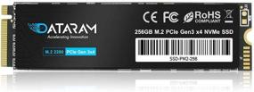 img 3 attached to 💾 DATARAM 256 Гб Внутренний SSD, PCIe NVMe M.2 2280 Твердотельный накопитель, PCIe Gen3 8Гб/с