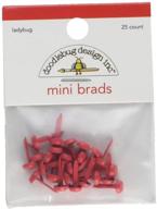 🐞 072 mini ladybug brads by doodlebug logo