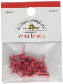 img 1 attached to 🐞 072 Mini Ladybug Brads by Doodlebug