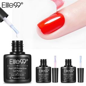 img 2 attached to 💅 Elite99 Peel Off Protective Nail Polish White 8ML-WHITE: Ultimate Nail Care and Stylish Finish