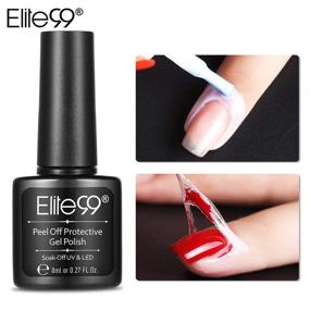 img 3 attached to 💅 Elite99 Peel Off Protective Nail Polish White 8ML-WHITE: Ultimate Nail Care and Stylish Finish