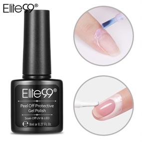 img 1 attached to 💅 Elite99 Peel Off Protective Nail Polish White 8ML-WHITE: Ultimate Nail Care and Stylish Finish