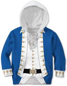 img 2 attached to SPCOSPLAY Fashion Historical Washington Sweatshirts Boys' Clothing for Fashion Hoodies & Sweatshirts