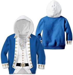 img 1 attached to SPCOSPLAY Fashion Historical Washington Sweatshirts Boys' Clothing for Fashion Hoodies & Sweatshirts