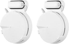 img 4 attached to 🔌 Space-Saving Outlet Mount Bracket for TP-Link Deco M5 Whole Home Mesh WiFi System (2 Pack) - No Cord Clutter, No Wall Damage