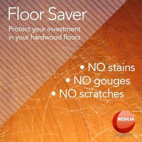 img 2 attached to 🏞️ Resilia - Decorative Clear Vinyl Floor Runner/Protector for Hard Floors - Dual Pad Pattern, 36" Wide x 6' Long