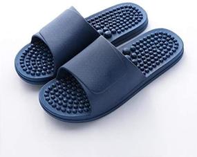 img 2 attached to Men Women's Non Slip Acupressure Massage Slippers - Therapeutic Reflexology Sandals